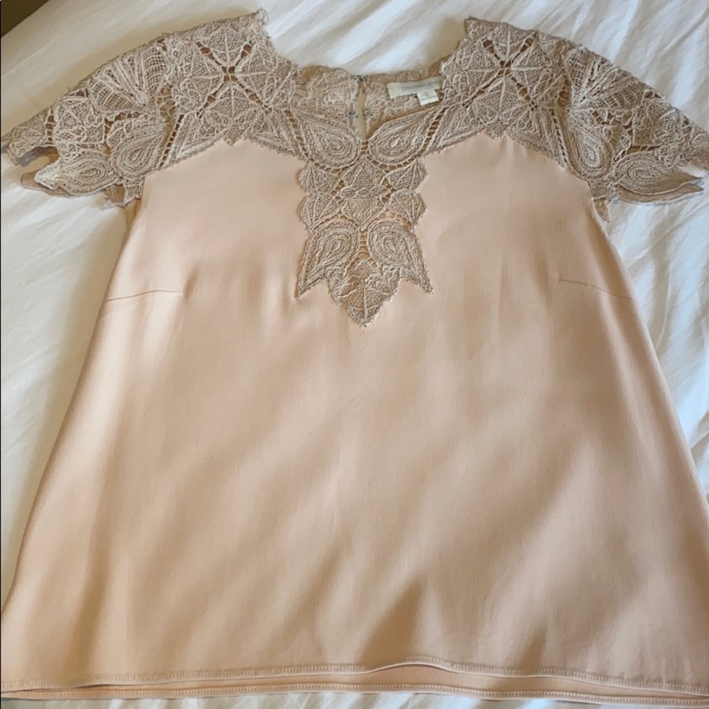 Jonathan Simkhai Blush Lace Top
